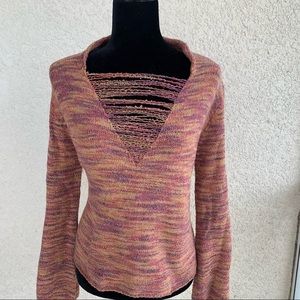 Rock & indigo distressed sweater